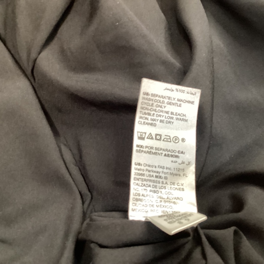 Chico’s Kimono Jacket Paisley Asia Inspired Metallic Open Front Women’s SZ 2(M) - Picture 6 of 9